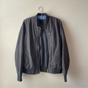 Army green H&M men's lightweight bomber jacket size small